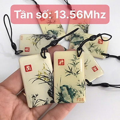Thẻ từ dạng móc khóa hoa silicon tần số 13.56Mhz (Mifare) - Hàng nhập khẩu