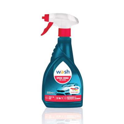 Chai xịt đánh bóng nhanh và bảo vệ sơn xe Total Energies TE-SS500 500ml - có sáp Carnauba, dùng được trên nhựa, cao su, tác dụng lâu dài