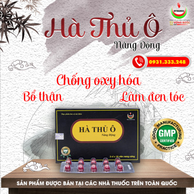 HÀ THỦ Ô  NĂNG ĐỘNG - NĂNG ĐỘNG - LÀM ĐEN RÂU TÓC