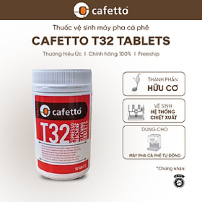 [Hàng chính hãng] Viên vệ sinh máy pha cà phê tự động Cafetto T32 (90 Viên)