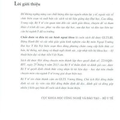 Chẩn Đoán Và Điều Trị Các Bệnh Ngoại Khoa