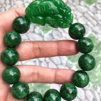 VÒNG TAY PHONG THỦY ĐÁ CẨM THẠCH TỲ HƯU HÚT TÀI LỘC MAY MẮN   VÒNG NAM MỆNH THỦY , MỆNH MỘC ĐEO Ạ  NAM TAY TO 75KG - 90KG ĐEO