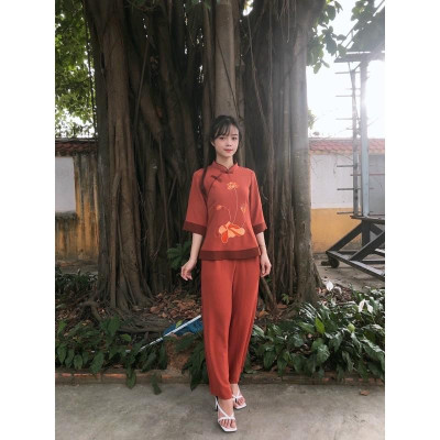 ĐỒ LAM ĐI CHÙA  Đài Loan Đũi Cao Cấp