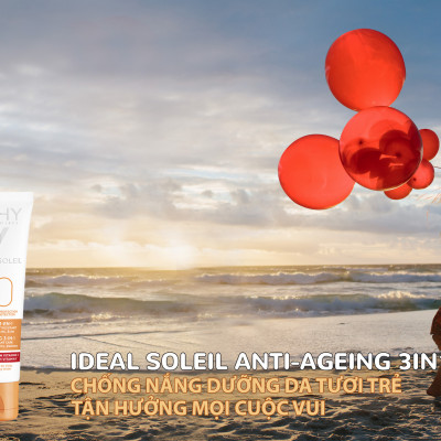Kem Chống Nắng Chống Lão Hoá Vichy Ideal Soleil Anti Age SPF50+ MB055000 (50ml)