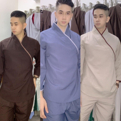 ĐỒ LAM ĐI CHÙA  Mẫu Chéo Nhật Nam SS1