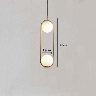 Đèn thả ZATEM chao thủy tinh địa cầu, khung mạ vàng hình Elip 2 đầu độc đáo - kèm bóng LED chuyên dụng (83).