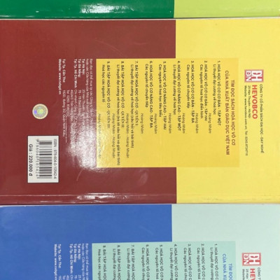 Combo 3 cuốn Hóa Học Vô Cơ Nâng Cao Tập 1 + 2+ 3 ( Hoàng Nhâm ) 
