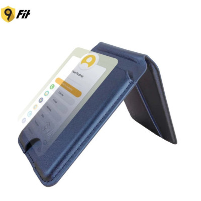 [ Hàng Chính Hãng ] Ví 9Fit EBiz Mag Wallet Stand - Ví da hít từ tính Magnetic kiêm chân đế xoay 360 độ tích hợp NFC