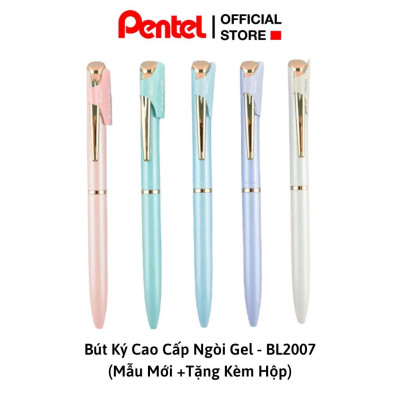 Bút ký cao cấp Pentel Bl2007 ngòi 0.7mm mực xanh thiết kế thanh lịch