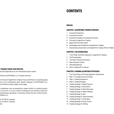 Algorithmic Trading Theory and Practice - A Practical Guide With Applications On The Vietnamese Stock Market