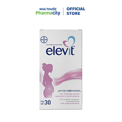 Viên bổ sung vitamin và khoáng chất cho bà bầu Elevit (Hộp 30 viên)