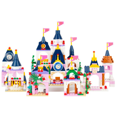 Bộ 6 Đồ Chơi Lắp Ráp Lâu Đài Cổ Tích 6 Trong 1 - Fairy Tale Castle - Toys&Joys 8776 (447 Mảnh Ghép)