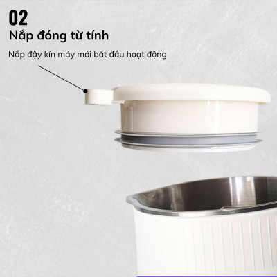 Máy Làm Sữa Hạt Daewoo 1.2L, tặng Cẩm Nang 50 Công Thức - Máy Xay Nấu Đa Năng BH 2 năm, Hàng Chính Hãng