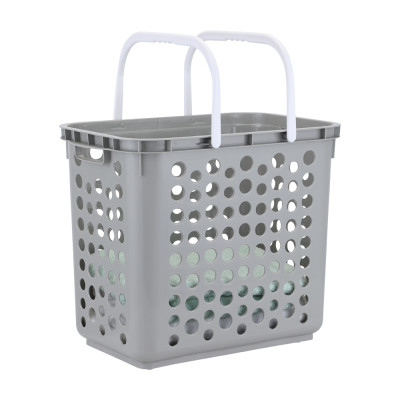 Giỏ Đựng Đồ Dơ NIPPON, Lưu Trữ Quần Áo Gọn Gàng, Kèm Tay Cầm Tiện Lợi, 3 Màu Xám, Trắng, Xanh Mint 52 x 32,50 x 42 cm | Index Living Mall | Nội Thất Nhập Khẩu Thái Lan