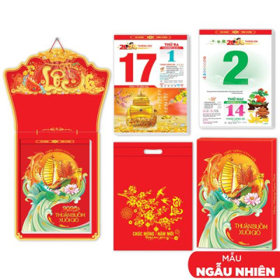 Lịch Bloc Cực Đại 2026 - Thuận Buồm Xuôi Gió - Lộc - Hoa Niên HN05 (Khánh Lịch Giao Ngẫu Nhiên)