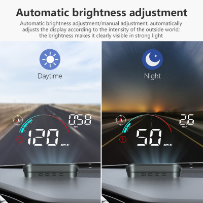 HUD M22 Hiển Thị Tốc Độ Trên Kính Lái Ô Tô Cảnh Báo Giọng Nói Tiếng Việt – Kết Nối OBD2 & GPS