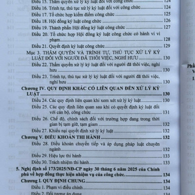 Sách Luật Cán Bộ, Công Chức 2025 – Các Văn Bản Quy Định Chi Tiết Thi Hành (V2616T)