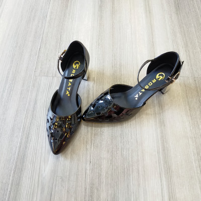 Giày mũi nhọn nữ cao cấp ROSATA ZA05 5p gót vuông - BKSTORE