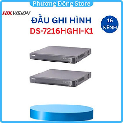 Đầu ghi hình camera 16 kênh HIKVISION DS-7216HGHI-K1(S) Turbo HD 3.0 ,.-Hàng chính hãng