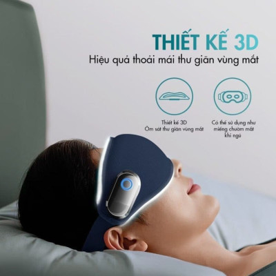 Máy massage mắt nóng và lạnh công nghệ 3Dsuit và VibWave Philips PPM3101E - Hàng Nhập Khẩu