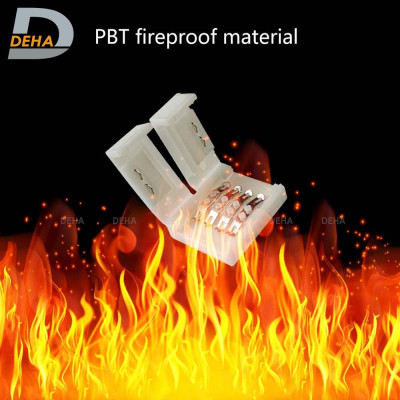 Đầu nối thẳng 4 chân cho led dây dán 5050 RGB đổi màu connector 4P pin 10 mm  trang trí dán tường thạch cao, cây máy tính, màn hình, ti vi, TV, Gaming, Tiktok dán tường, chống nước bền đẹp- Chính hãng DEHA