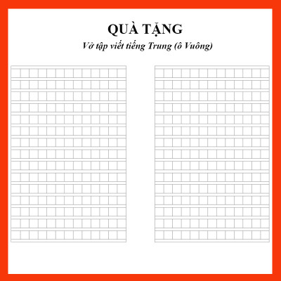 Combo- Sách Sổ Tay Bắt Đầu Tiếng Trung 3 Trong 1 Biết Giao Tiếp Ngay Sau Khi Học- và vở tập viết Tiếng trung 16 trang