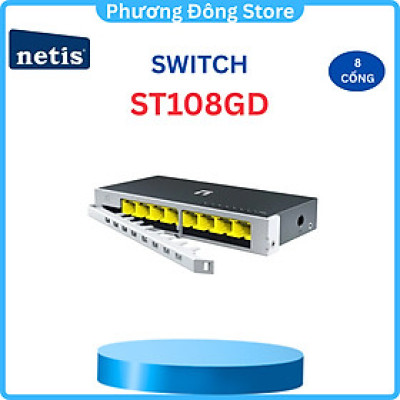 Bộ Chia Mạng NETIS Nhanh 5 - 8 Cổng 10/100/1000M RJ45 port ST105GD - ST108GD bảo hành 24 tháng - Hàng chính hãng