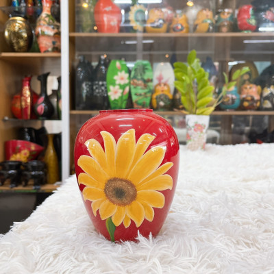 Bình Hoa Sơn Mài - Bình Lu Thấp | Size 16x12 cm | Nhỏ Gọn – Trang Nhã – Thủ Công Cao Cấp