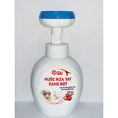 Nước Rửa Tay Tạo Bọt Cho Bé & GĐ Hình Bông Hoa, Hình Chân Gấu Dễ Thương OKi Clean Hương Dâu Tây