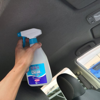 Chai xịt Khử mùi ô tô Clean Shu! Shu! 500mL nước ion kiềm tẩy rửa, diệt khuẩn từ Nhật Bản