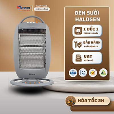 Máy Sưởi HALOGEN SOWUN SW831 Dùng Cho Phòng Tắm, Phòng Ngủ - Làm Ấm Nhanh - Tiết Kiệm Điện