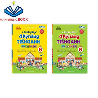 Sách - GLOBAL SUCCESS - Combo chinh phục 4 kỹ năng tiếng anh Nghe - nói - đọc - viết lớp 6 (T1+T2)