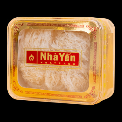Tổ Yến Trắng Tinh Chế - Nhà Yến Nha Trang - Loại Chất Lượng 4.4 - Hộp 50 Gram - Tổ Yến Sào Tinh Chế - Hàng Chính Hãng