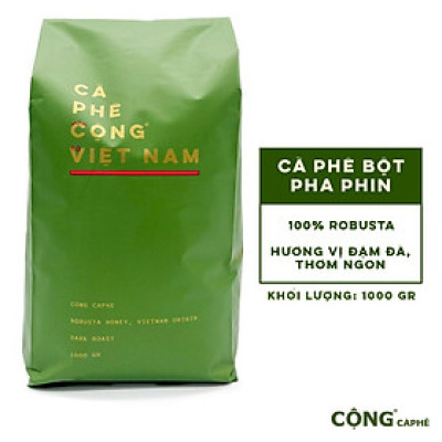Cà phê bột pha phin 1kg, combo 3kg, 5kg, 10kg Cộng Cà phê