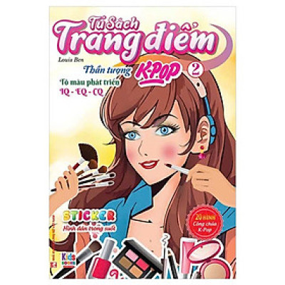 Tủ Sách Trang Điểm - Thần Tượng K-Pop -  Sticker Hình Dán Trong Suốt