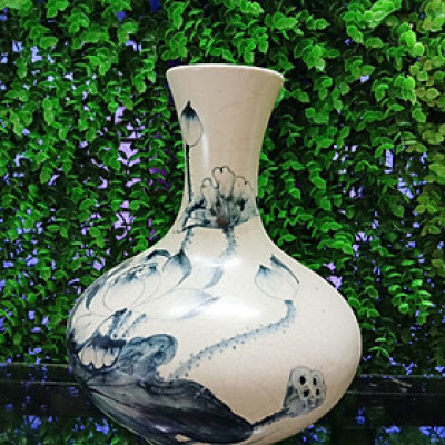 Bình cắm hoa bát tràng dáng cổ