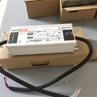Nguồn LED Driver HLG-40H-12 Meanwell (39.96W 12V 3.33A), Hàng chính hãng