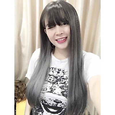 Tóc giả cao cấp omber cosplay nhật bản- tặng lưới chùm tóc