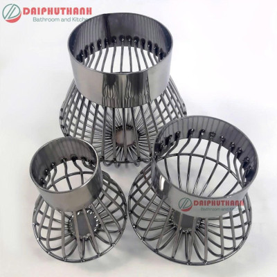 Cầu Chắn Rác Ban Công Quả Cầu Lọc Rác Sân Thượng Inox SUS304 - Nhiều kích cỡ, dùng cho ống phi 60, 90, 110,..