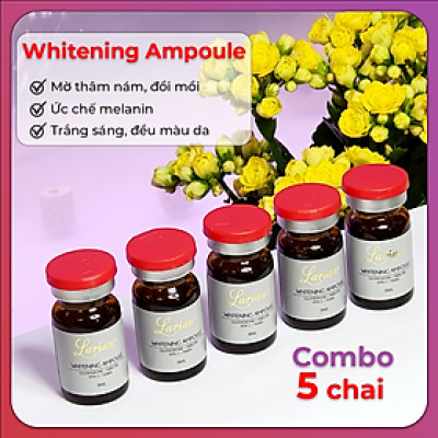 Tế bào gốc Larian Whitening Ampoule làm trắng sáng da (Combo 5 Lọ) 