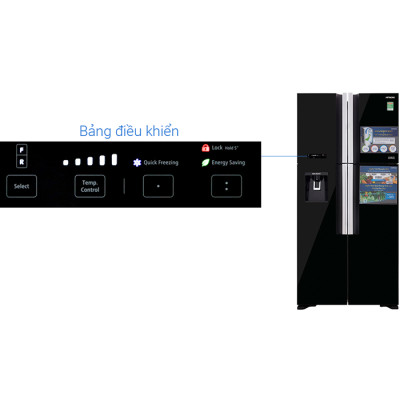 Tủ lạnh Hitachi Inverter 540 lít R-FW690PGV7 GBK