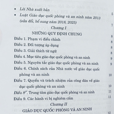 Luật Giáo Dục Quốc Phòng Và An Ninh Năm 2013 (Sửa Đổi, Bổ Sung Năm 2018, 2025)