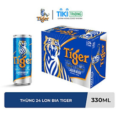 Thùng Bia Tiger 24 Lon (330ml / Lon)