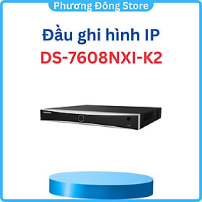 Đầu ghi camera IP 8 kênh HIKVISION DS-7608NXI-K2 Ultra HD 4K 8MP AI nhận diện khuôn mặt ,.-Hàng chính hãng
