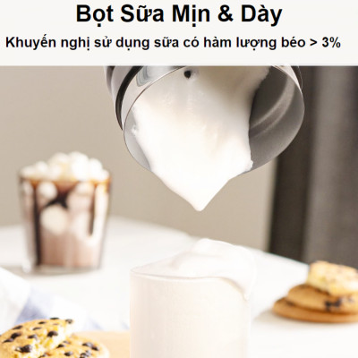 Máy tạo bọt sữa, cà phê, ca cao New Digital 5 trong 1 chuyên nghiệp thương hiệu Mỹ Biolomix BMF102E - Hàng chính hãng (BẢO HÀNH 1 NĂM)