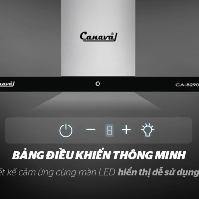 Máy hút mùi kính phẳng CANAVAL CA8290 - Hàng nhập khẩu