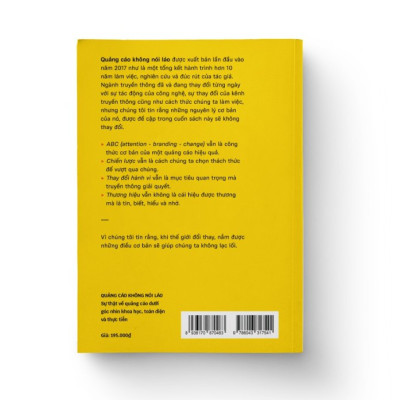 Sách - QUẢNG CÁO KHÔNG NÓI LÁO - Sự Thật Về Quảng Cáo Dưới Góc Nhìn Khoa Học, Toàn Diện Và Thực Tiễn