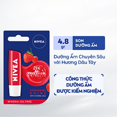 Son Dưỡng NIVEA Strawberry Shine Sắc Đỏ Dâu Tây (4.8 g) - 85083