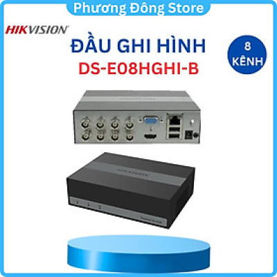 Đầu ghi hình HIKVISION 8 kênh / 4 kênh tích hợp SSD 330GB DS-E08HGHI-B ,.-Hàng chính hãng