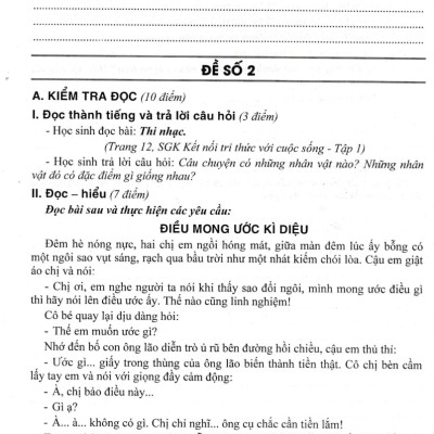 Bộ Đề Kiểm Tra Môn Tiếng Việt Lớp 4 - Tập 1 (Dùng Kèm SGK Kết Nối Tri Thức Với Cuộc Sống)_HA